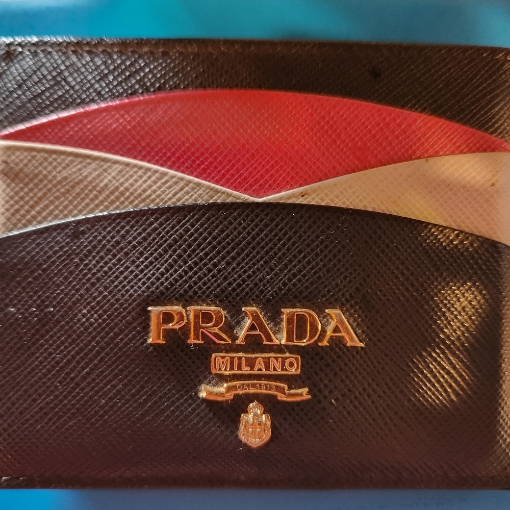 Prada Saffiano card wallet